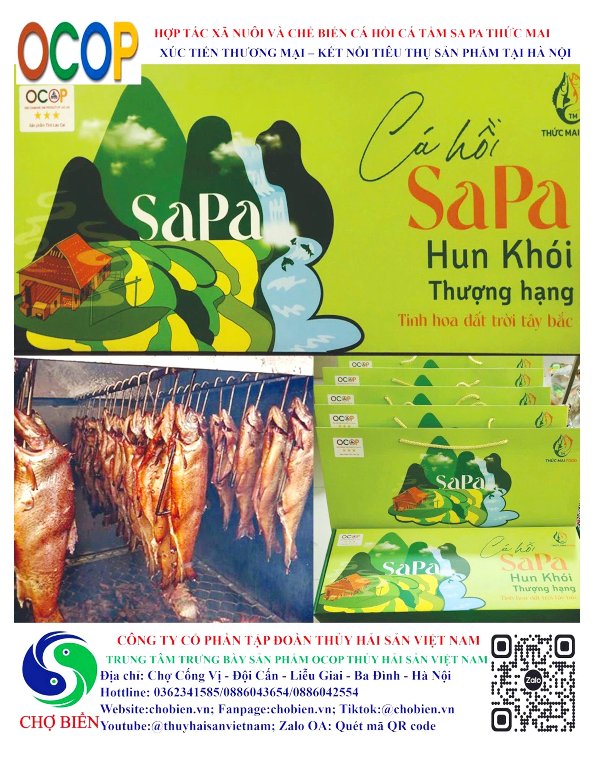Cá hồi Sa Pa hun khói – Ocop 3 sao
